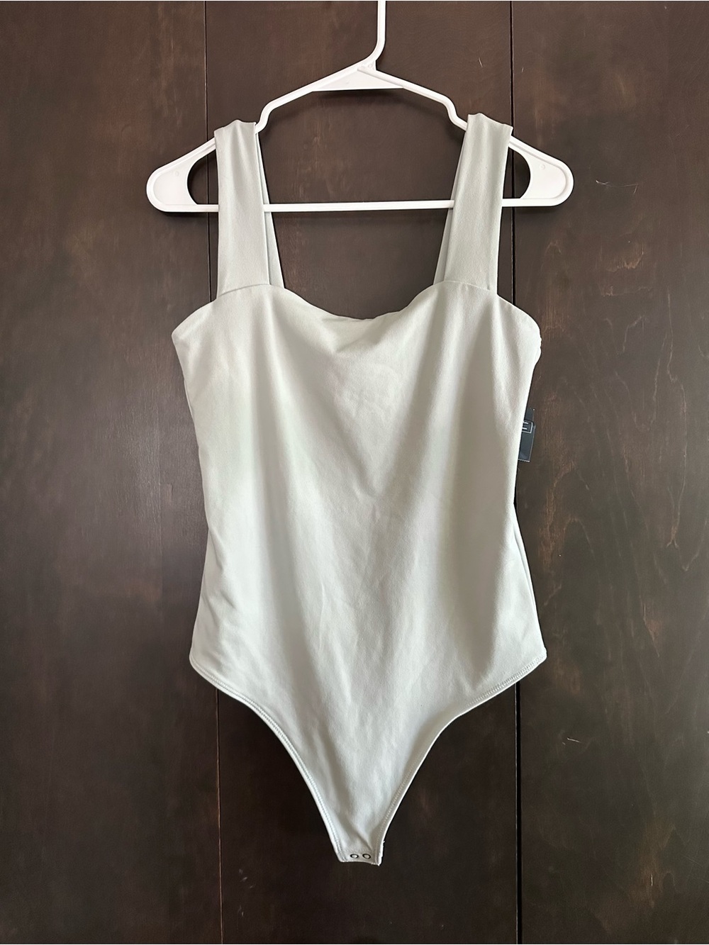 Abercrombie & Fitch Pale Sage Square Neck Bodysuit
